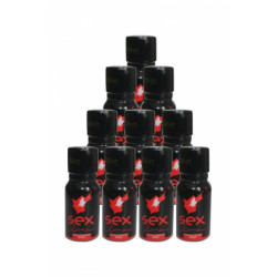 Poppers Sexline rouge  pack de 10